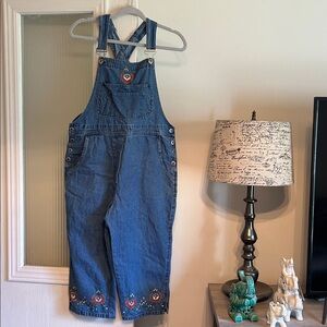 Vintage Agapo 100% Cotton Embroidered Overalls (M)